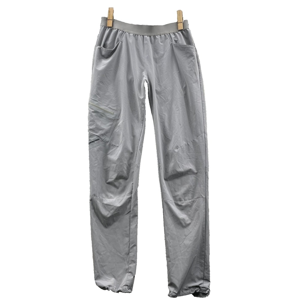 Patagonia Chambeau Rock Pants Women's 6 Gray Outdoor Performance Hiking Climbing